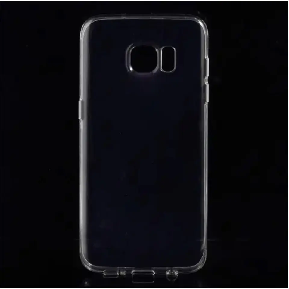 Picture of Samsung Galaxy S7 Edge Silicone Clear Case Soft Flexible TPU Rubber Bumper Shockproof Corners Transparent Clear Back Cover