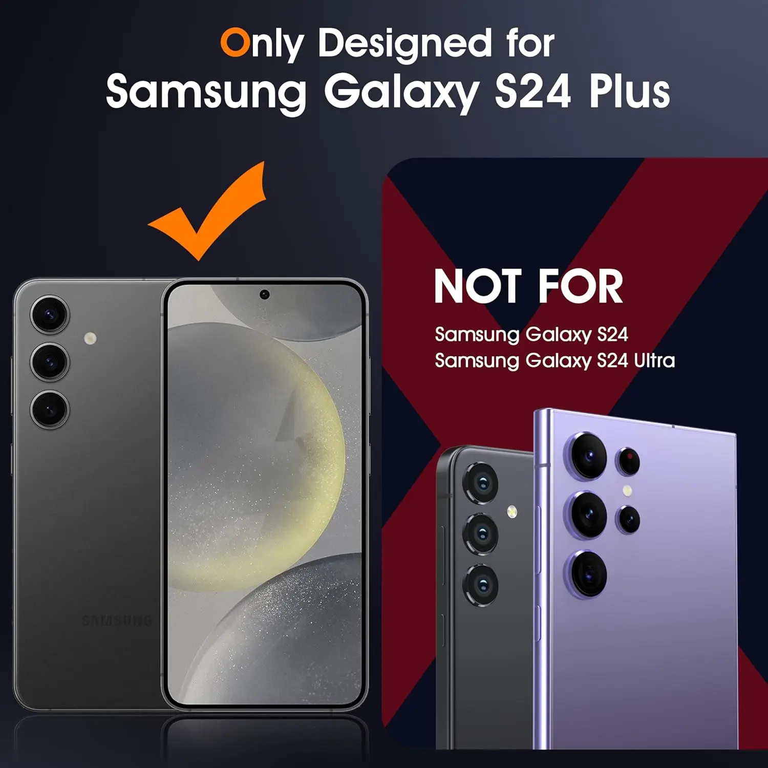 Picture of Samsung Galaxy S24+ 5G / Samsung Galaxy S24 Plus 5G Silicone Clear Case Soft Flexible TPU Rubber Bumper Shockproof Corners Transparent Clear Back Cover