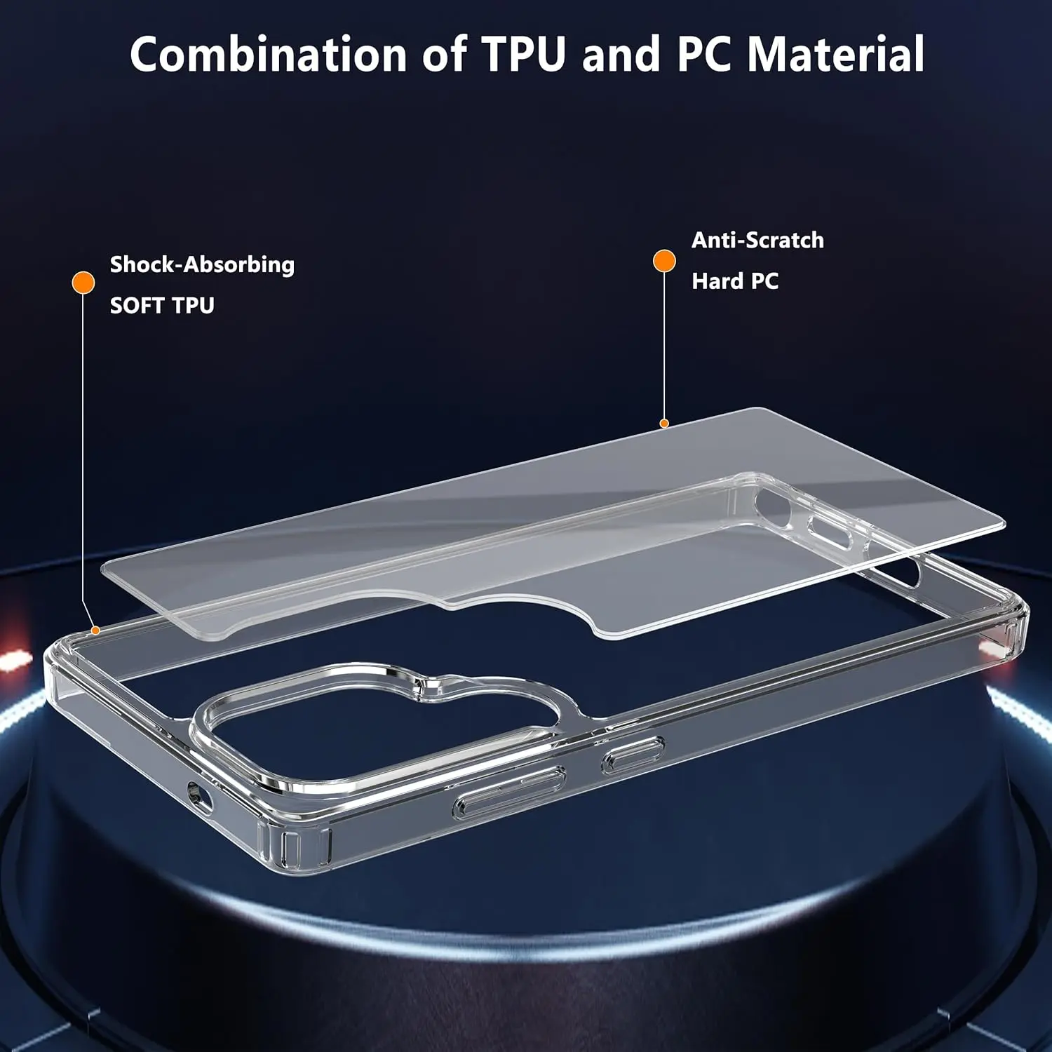 Picture of Samsung Galaxy S25 Ultra 5G Silicone Clear Case Soft Flexible TPU Rubber Bumper Shockproof Corners Transparent Clear Back Cover