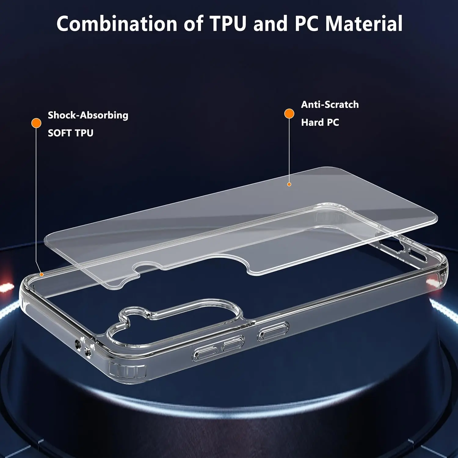 Picture of Samsung Galaxy S25 5G Silicone Clear Case Soft Flexible TPU Rubber Bumper Shockproof Corners Transparent Clear Back Cover