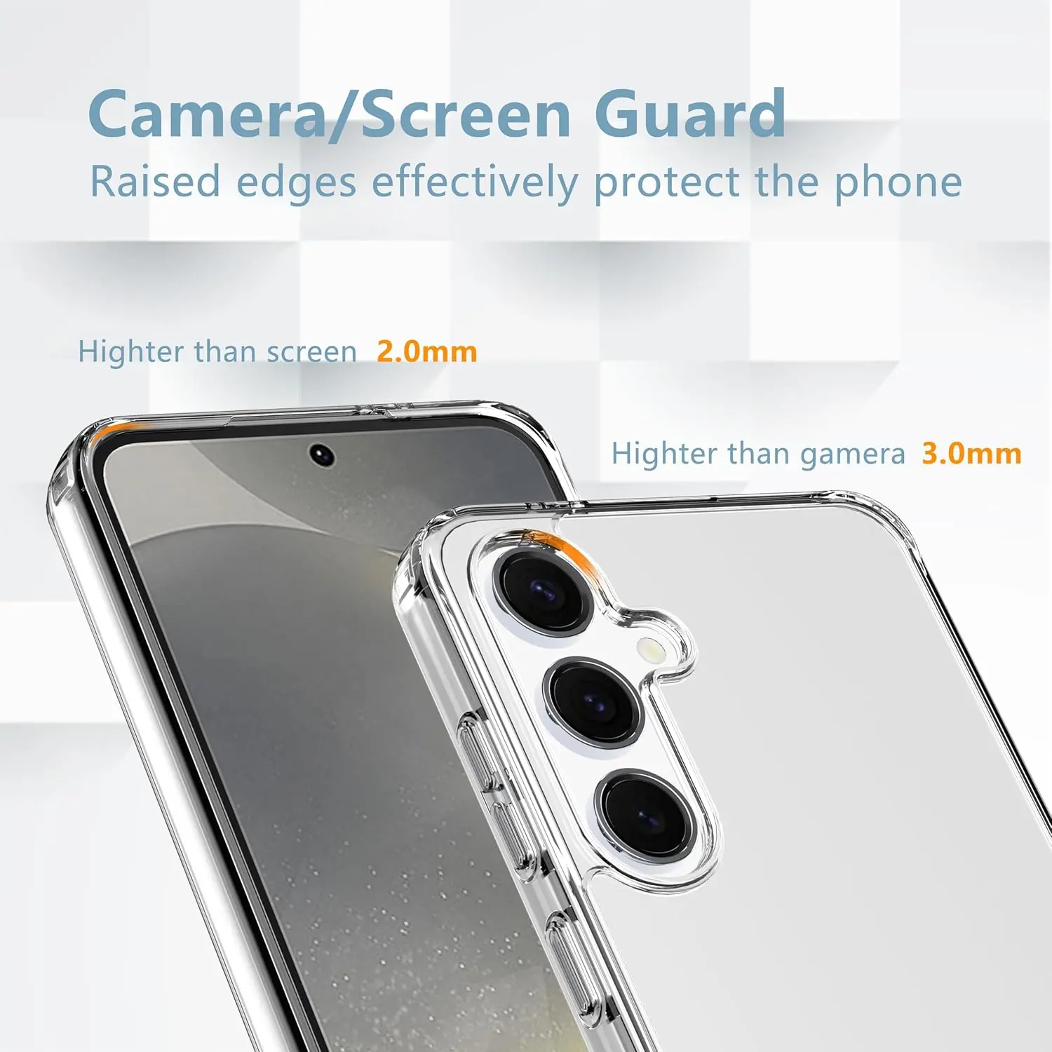 Picture of Samsung Galaxy S25 5G Silicone Clear Case Soft Flexible TPU Rubber Bumper Shockproof Corners Transparent Clear Back Cover