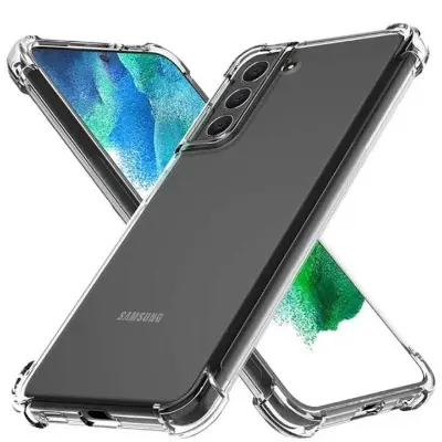 Picture of Samsung Galaxy S22 5G Silicone Clear Case Soft Flexible TPU Rubber Bumper Shockproof Corners Transparent Clear Back Cover