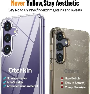 Picture of Samsung Galaxy S24 5G Silicone Clear Case Soft Flexible TPU Rubber Bumper Shockproof Corners Transparent Clear Back Cover
