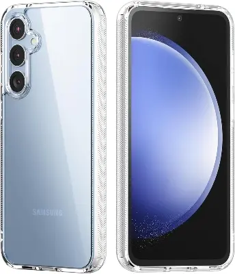 Picture of Samsung Galaxy S23+ 5G / Samsung Galaxy S23 Plus 5G Silicone Clear Case Soft Flexible TPU Rubber Bumper Shockproof Corners Transparent Clear Back Cover