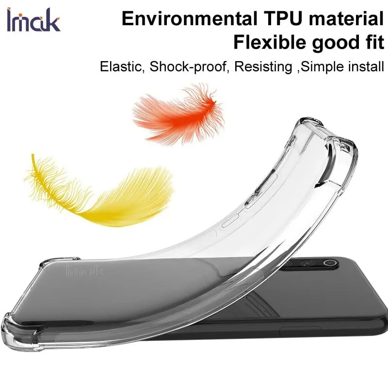 Picture of Realme C65 5G Silicone Clear Case Soft Flexible TPU Rubber Bumper Shockproof Corners Transparent Clear Back Cover