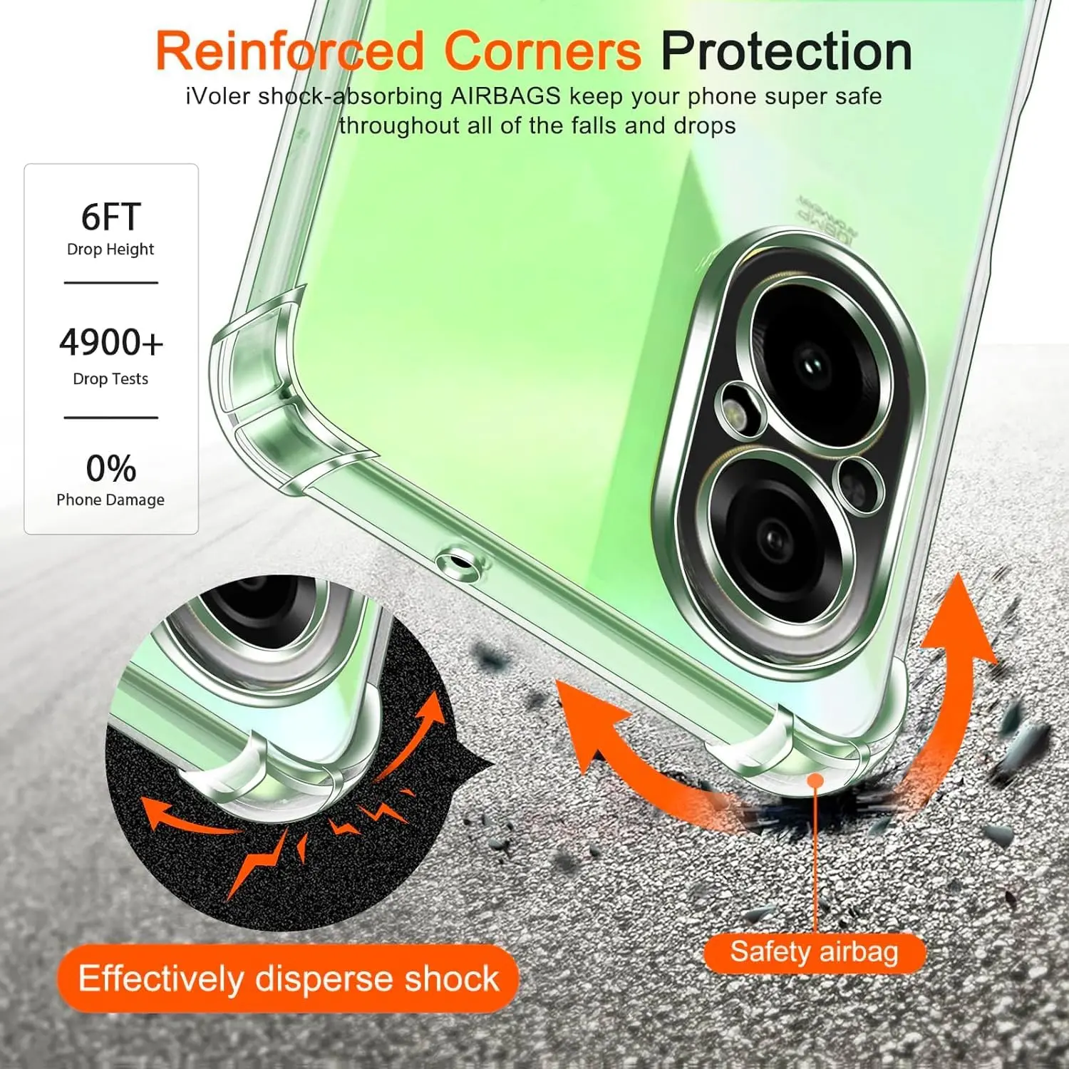 Picture of Realme C67 4G (RMX3890) Silicone Clear Case Soft Flexible TPU Rubber Bumper Shockproof Corners Transparent Clear Back Cover
