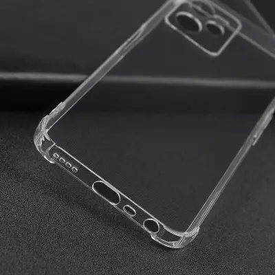 Picture of Realme C51 (RMX3830) Silicone Clear Case Soft Flexible TPU Rubber Bumper Shockproof Corners Transparent Clear Back Cover