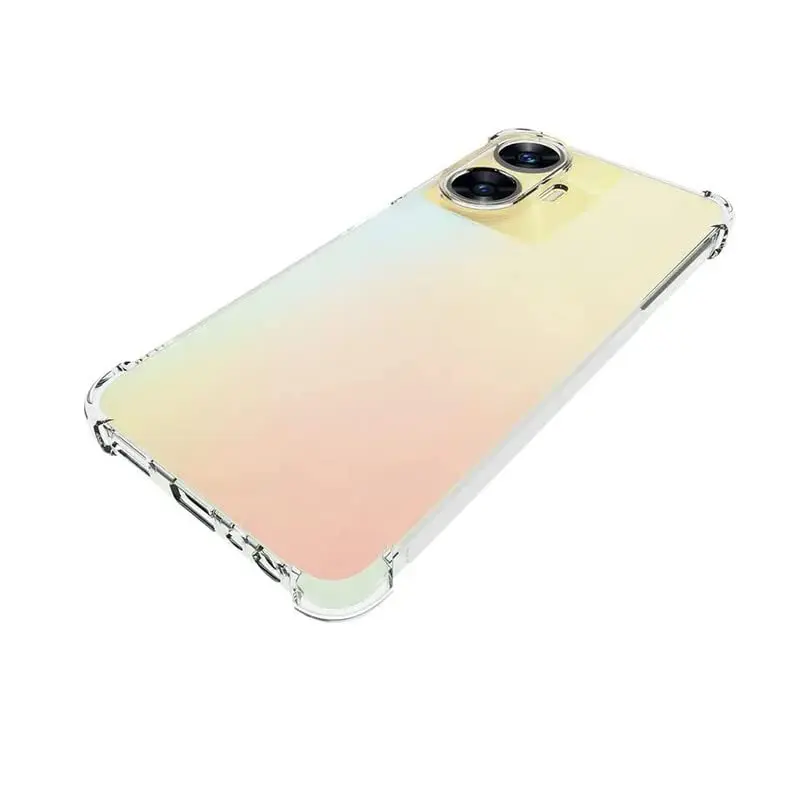 Picture of Realme C55 (RMX3710) Silicone Clear Case Soft Flexible TPU Rubber Bumper Shockproof Corners Transparent Clear Back Cover