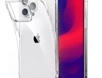 Picture of Apple iPhone 14 Pro Max Silicone Clear Case Soft Flexible TPU Rubber Bumper Shockproof Corners Transparent Clear Back Cover