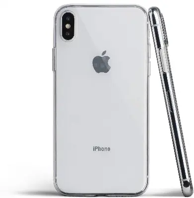 Picture of Apple iPhone Xs Max Silicone Clear Case Soft Flexible TPU Rubber Bumper Shockproof Corners Transparent Clear Back Cover