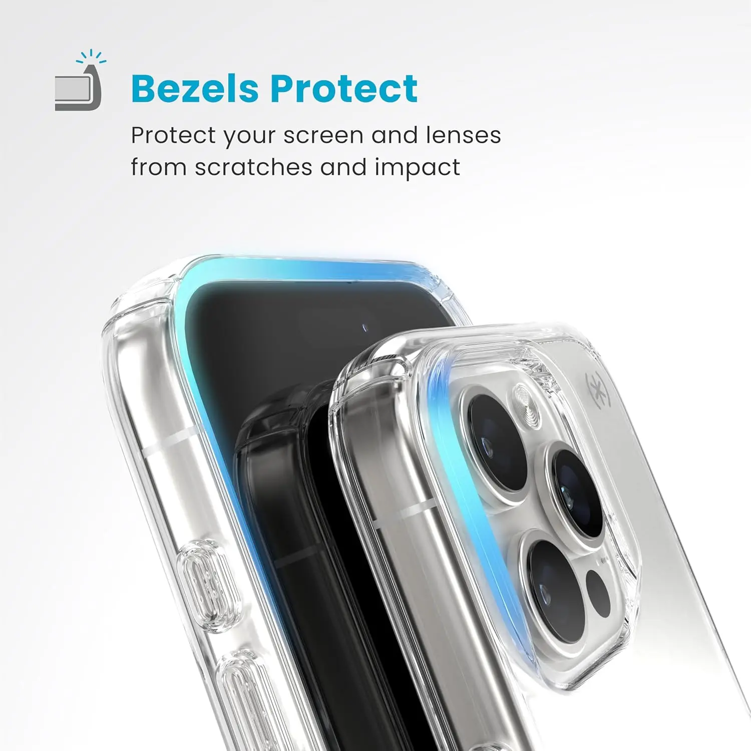 Picture of Apple iPhone 16 Pro Silicone Clear Case Soft Flexible TPU Rubber Bumper Shockproof Corners Transparent Clear Back Cover