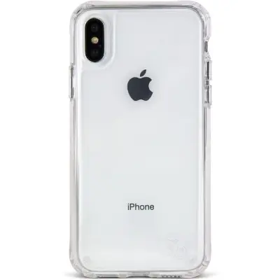 Picture of Apple iPhone Xs Silicone Clear Case Soft Flexible TPU Rubber Bumper Shockproof Corners Transparent Clear Back Cover