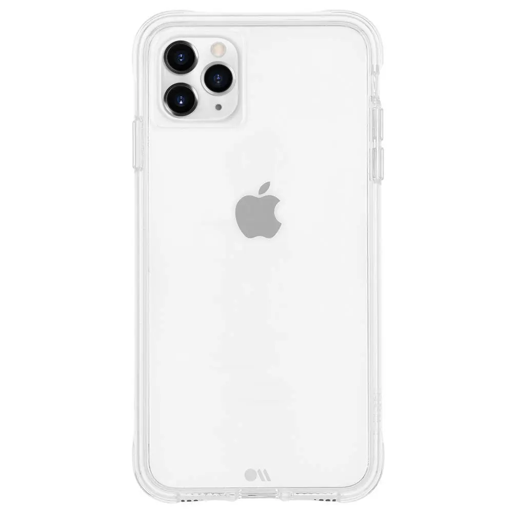Picture of Apple iPhone 11 Pro Max Silicone Clear Case Soft Flexible TPU Rubber Bumper Shockproof Corners Transparent Clear Back Cover