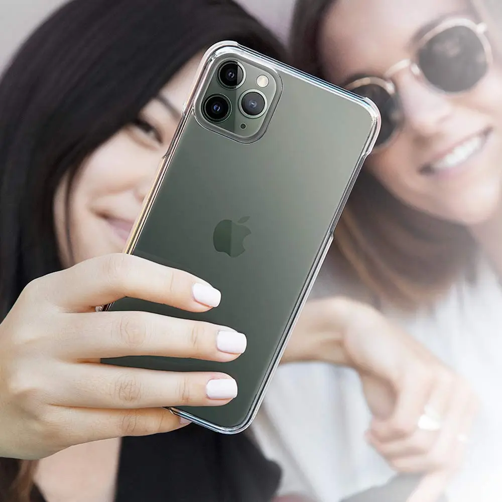 Picture of Apple iPhone 11 Pro Max Silicone Clear Case Soft Flexible TPU Rubber Bumper Shockproof Corners Transparent Clear Back Cover