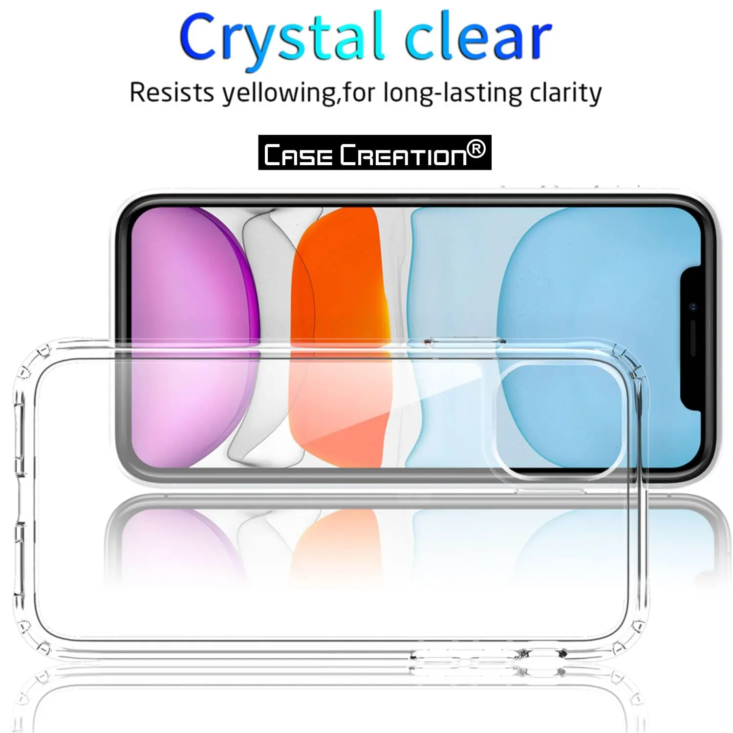 Picture of Apple iPhone 12 Silicone Clear Case Soft Flexible TPU Rubber Bumper Shockproof Corners Transparent Clear Back Cover