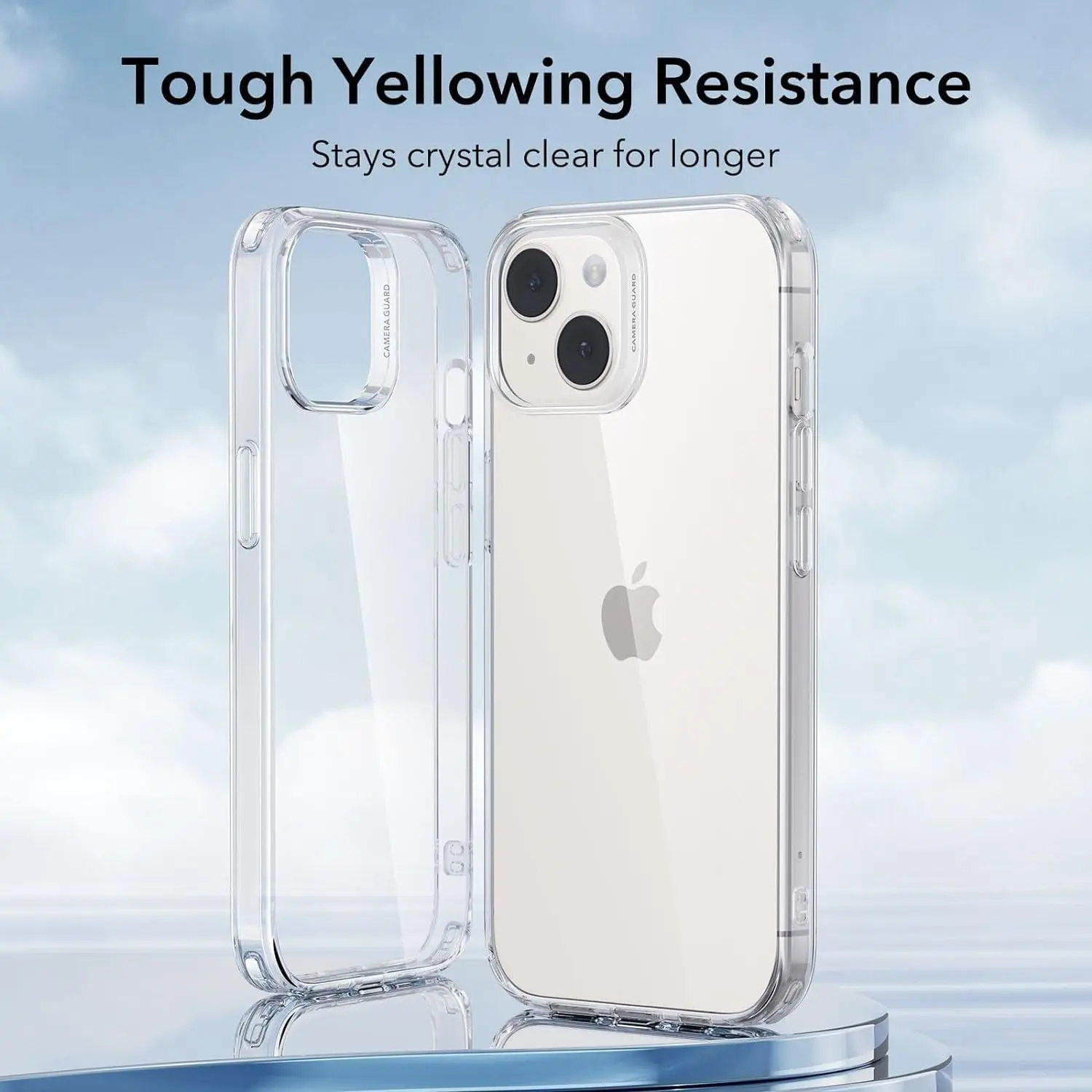 Picture of Apple iPhone 15 Silicone Clear Case Soft Flexible TPU Rubber Bumper Shockproof Corners Transparent Clear Back Cover