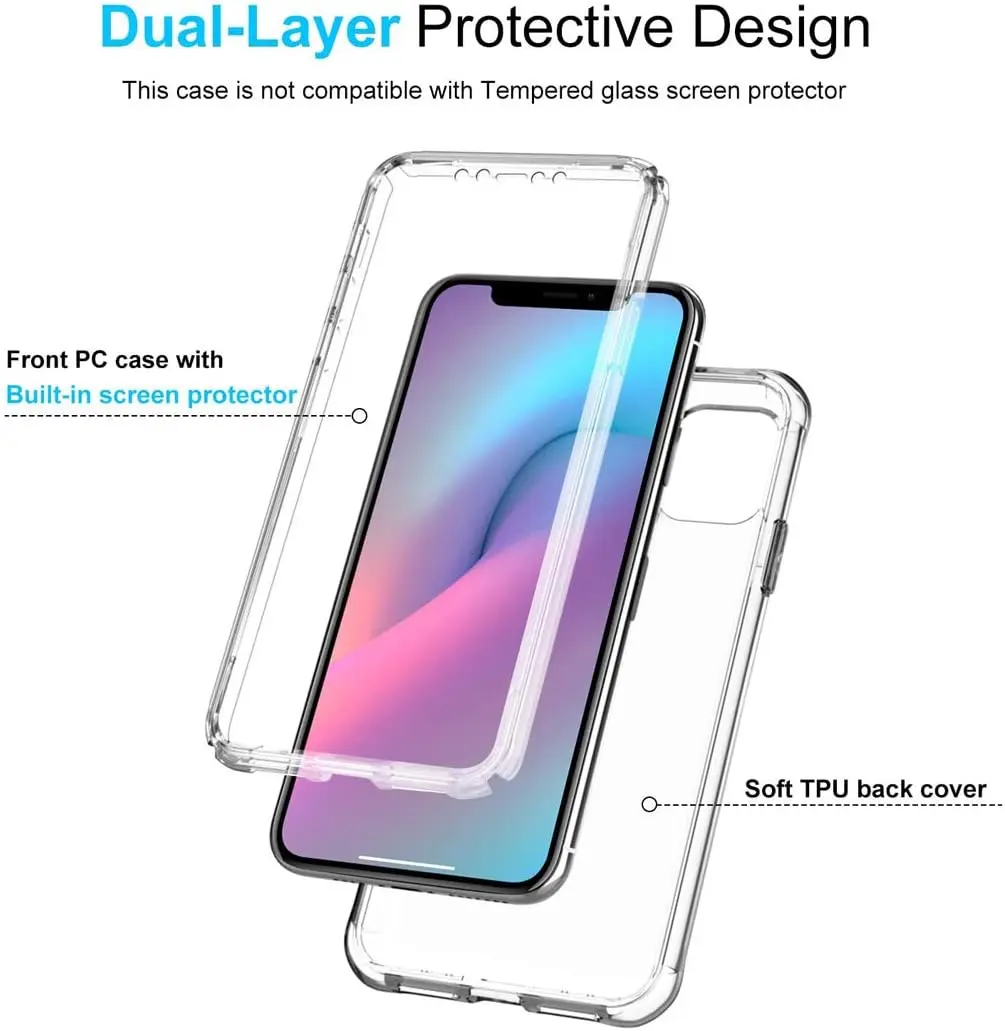 Picture of Apple iPhone Xr Silicone Clear Case Soft Flexible TPU Rubber Bumper Shockproof Corners Transparent Clear Back Cover