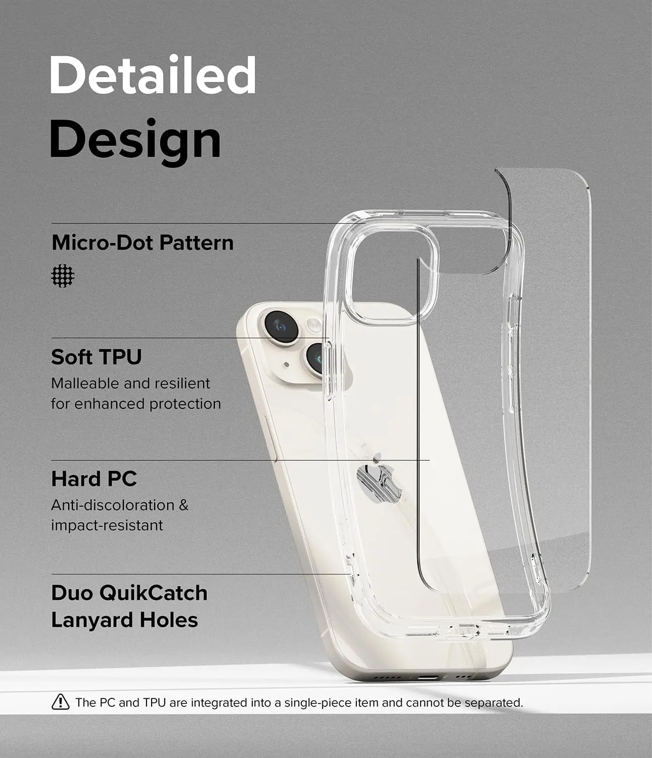 Picture of Apple iPhone 15 Plus Silicone Clear Case Soft Flexible TPU Rubber Bumper Shockproof Corners Transparent Clear Back Cover