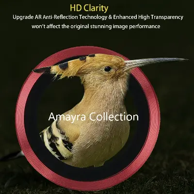 Picture of Samsung Galaxy S25 Ultra 5G 5-PCS Ring Camera Lens Protector 360 Degree Protection Camera Aluminium with Tempered Glass (Titanium Red)