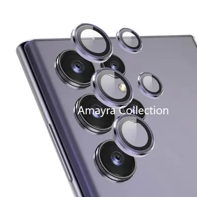 Picture of Samsung Galaxy S25 Ultra 5G 5-PCS Ring Camera Lens Protector 360 Degree Protection Camera Aluminium with Tempered Glass (Titanium Violet)