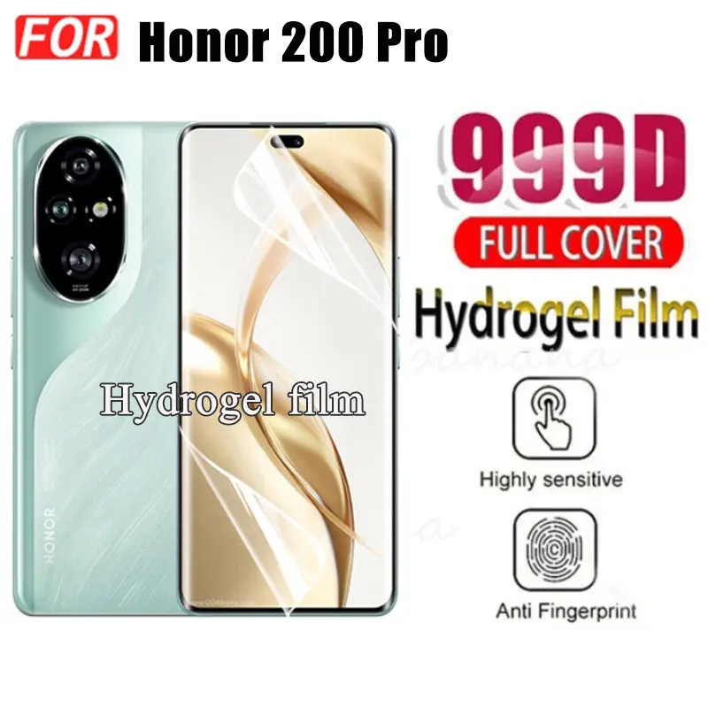 Picture of Honor 200 Pro 5G TPU Protective Film Hydrogel Front Poly Protector Screen Protector Anti-Shatter / High Definition (Front Poly)