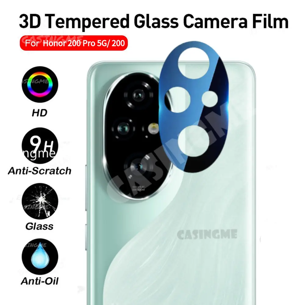 Picture of 2in1 Back Protector Combo Pack for Honor 200 Pro 5G (Back Hydrogel Poly Protector + 3D Camera Lens Protector Glass)