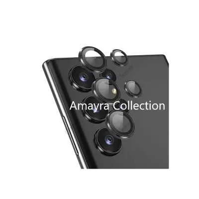 Picture of Samsung Galaxy S25 Ultra 5G 5-PCS Ring Camera Lens Protector 360 Degree Protection Camera Aluminium with Tempered Glass (Titanium Black)