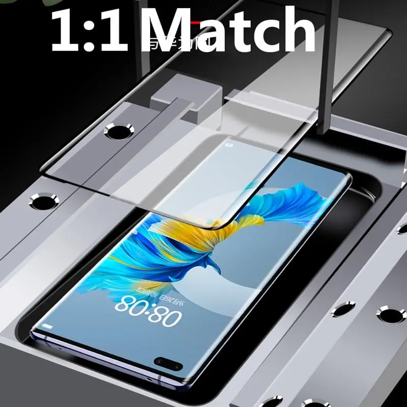 Picture of Honor 200 Pro 5G Full Glue 9D Curved Tempered Glass Screen Protector Edge to Edge Fit Protection Tempered Glass (Black)