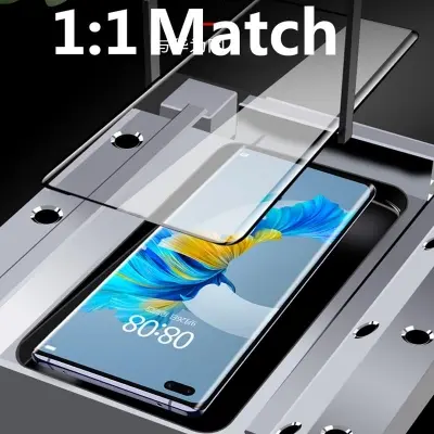 Picture of Honor 200 Pro 5G Full Glue 9D Curved Tempered Glass Screen Protector Edge to Edge Fit Protection Tempered Glass (Black)