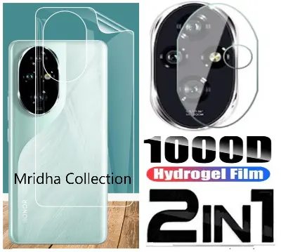 Picture of 2in1 Back Protector Combo Pack for Honor 200 5G (Back Hydrogel Poly Protector + Camera Lens Protector)