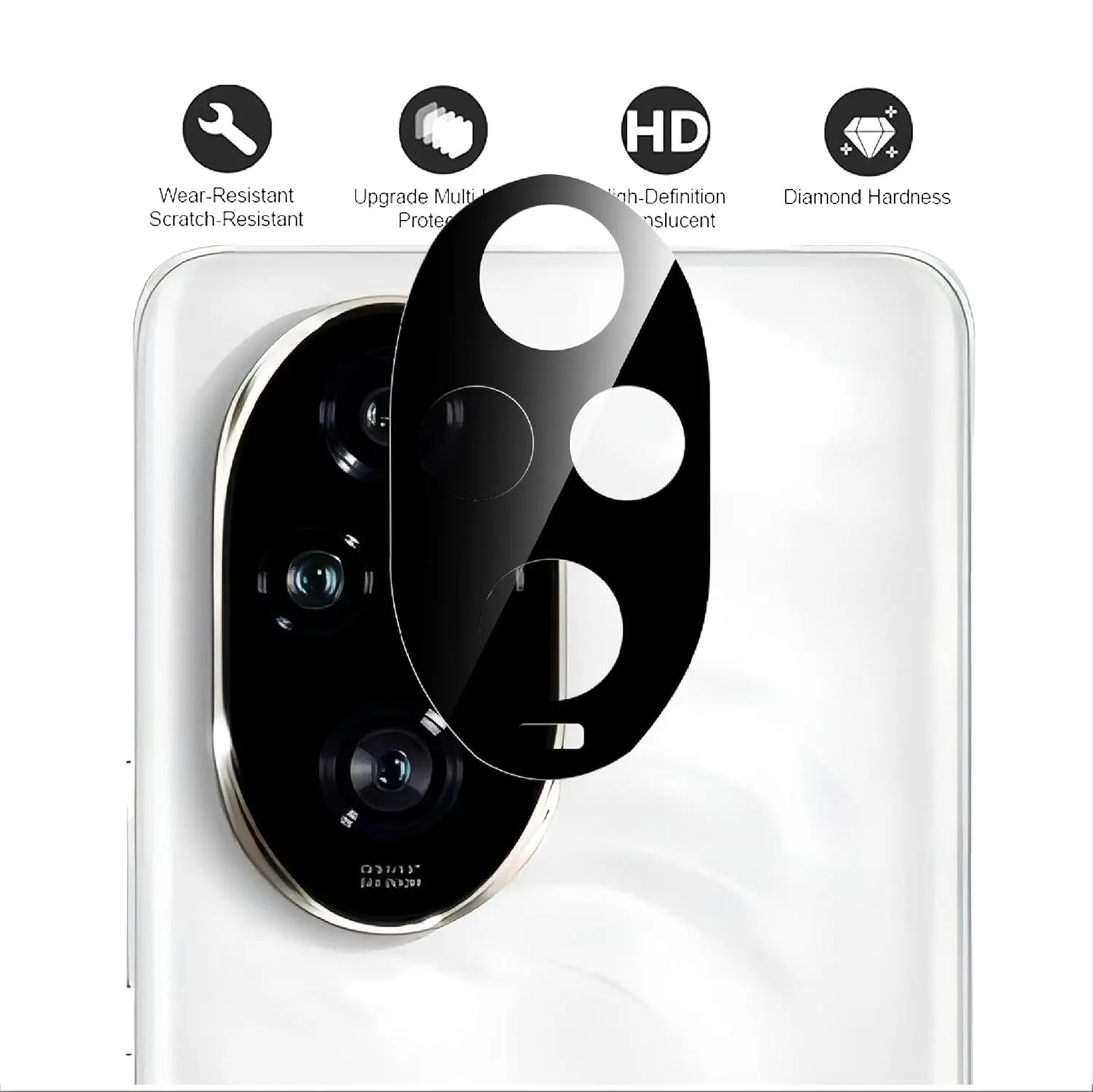 Picture of 2in1 Protector Combo Pack for Honor 200 5G (A+ GRADE) UV Glass Screen Protector + 3D Camera Protector Lens