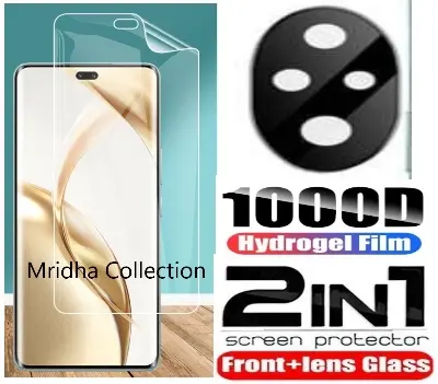 Picture of 2in1 Protector Combo Pack for Honor 200 5G (Front Hydrogel Screen Protector Poly + 3D Camera Lens Protector Glass)