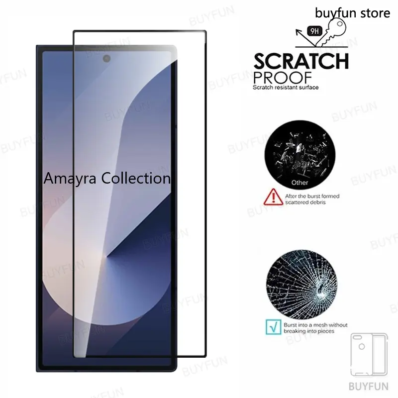 Picture of Samsung Galaxy Z Fold 7 5G / Samsung Galaxy Z Fold7 5G Tempered Glass Front Screen Protector Premium Screen Guard Protector,9H Hardness