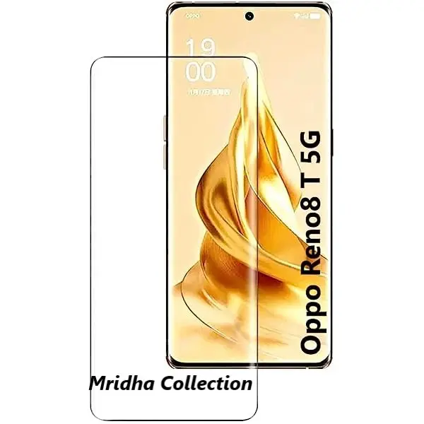 Picture of Oppo Reno8 T 5G / Oppo Reno 8T 5G (A+ GRADE) Premium UV Tempered Glass Screen Protector Curved with Liquid Glue and UV Light -Transparent Clear