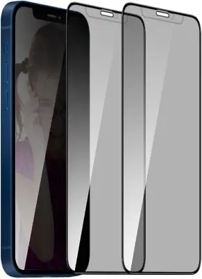 Picture of Apple iPhone 12 Mini PREMIUM PRIVACY Tempered Glass Protective Film Screen Protector Anti-glare Privacy Glass