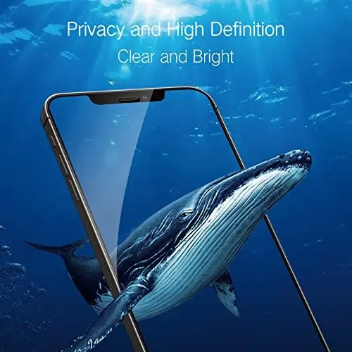 Picture of Apple iPhone 12 Mini PREMIUM PRIVACY Tempered Glass Protective Film Screen Protector Anti-glare Privacy Glass