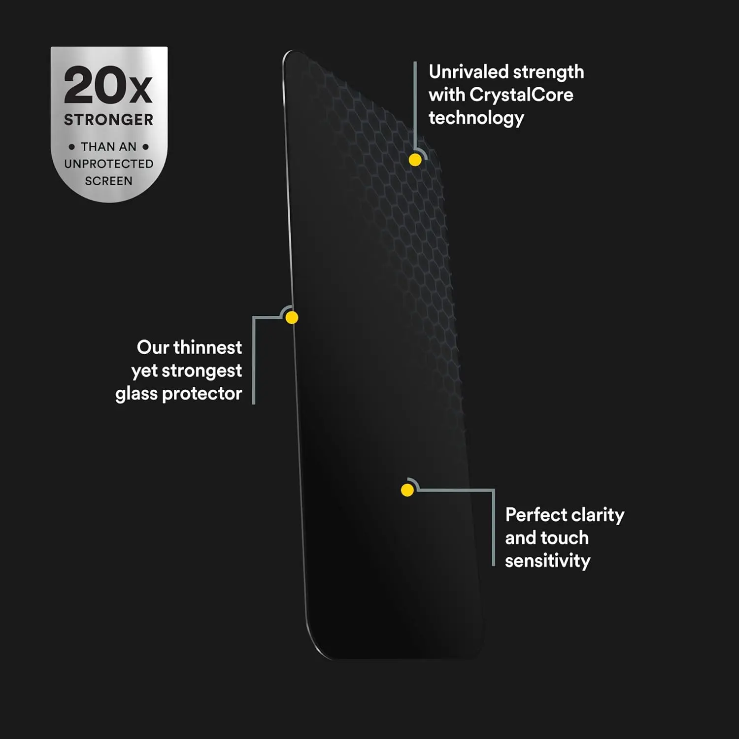 Picture of Apple iPhone 16 PREMIUM PRIVACY Tempered Glass Protective Film Screen Protector Anti-glare Privacy Glass