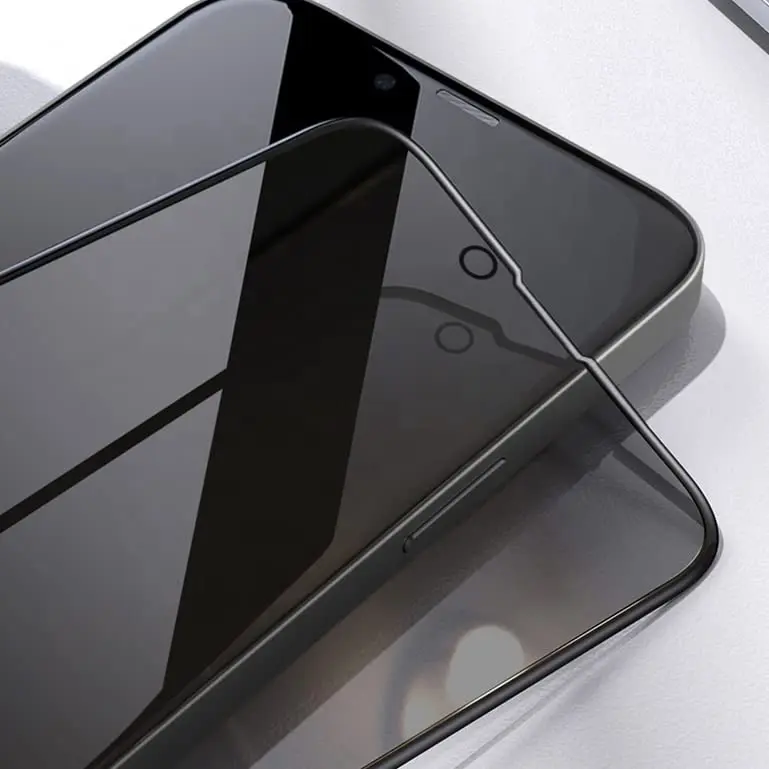 Picture of Apple iPhone 14 Pro PREMIUM PRIVACY Tempered Glass Protective Film Screen Protector Anti-glare Privacy Glass