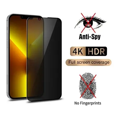 Picture of Apple iPhone 11 PREMIUM PRIVACY Tempered Glass Protective Film Screen Protector Anti-glare Privacy Glass