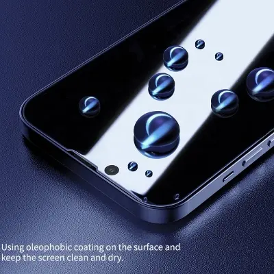 Picture of Apple iPhone 15 Plus / Apple iPhone 15+ PREMIUM PRIVACY Tempered Glass Protective Film Screen Protector Anti-glare Privacy Glass
