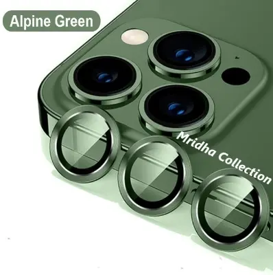 Picture of Apple iPhone 13 Pro Ring Camera Lens Protector 360 Degree Premium HD Protection Camera Aluminum Alloy Edge Tempered Glass [Installation Tray] [HD Clear] Camera Protector