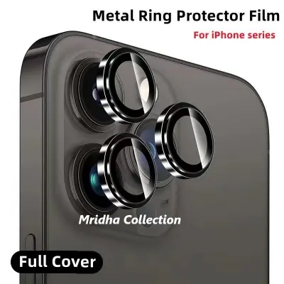 Picture of Apple iPhone 14 Pro Ring Camera Lens Protector 360 Degree Premium HD Protection Camera Aluminum Alloy Edge Tempered Glass [Installation Tray] [HD Clear] Camera Protector