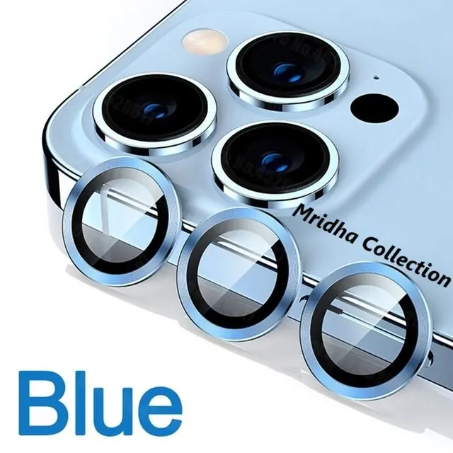 Picture of Apple iPhone 14 Pro Ring Camera Lens Protector 360 Degree Premium HD Protection Camera Aluminum Alloy Edge Tempered Glass [Installation Tray] [HD Clear] Camera Protector