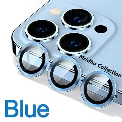 Picture of Apple iPhone 14 Pro Ring Camera Lens Protector 360 Degree Premium HD Protection Camera Aluminum Alloy Edge Tempered Glass [Installation Tray] [HD Clear] Camera Protector