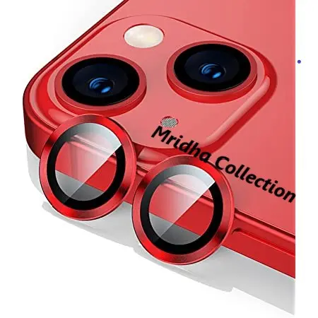 Picture of Apple iPhone 14 Plus Ring Camera Lens Protector 360 Degree Premium HD Protection Camera Aluminum Alloy Edge Tempered Glass [Installation Tray] [HD Clear] Camera Protector