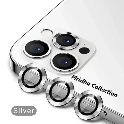 Picture of Apple iPhone 13 Pro Max Ring Camera Lens Protector 360 Degree Premium HD Protection Camera Aluminum Alloy Edge Tempered Glass [Installation Tray] [HD Clear] Camera Protector
