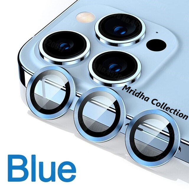 Picture of Apple iPhone 16 Pro Ring Camera Lens Protector 360 Degree Premium HD Protection Camera Aluminum Alloy Edge Tempered Glass [Installation Tray] [HD Clear] Camera Protector