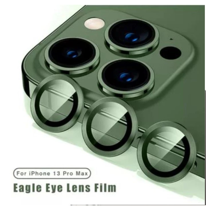 Picture of Apple iPhone 16 Pro Ring Camera Lens Protector 360 Degree Premium HD Protection Camera Aluminum Alloy Edge Tempered Glass [Installation Tray] [HD Clear] Camera Protector