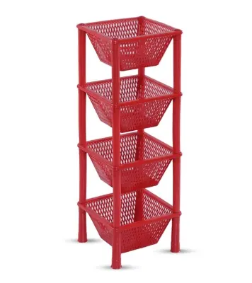 Buy Vegetable Rack 4 Step - Red Online at Best Price Online at Best Price