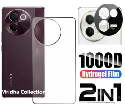 Picture of 2in1 Back Protector Combo Pack for vivo V30e 5G (Back Hydrogel Poly Protector + 3D Camera Lens Protector Glass)